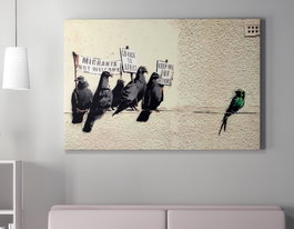 Wallity Lienzo Decorativo Banksy WY47 70 x 100 cm
